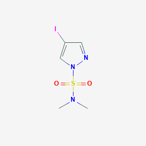 molecular formula C5H8IN3O2S B13882850 4-iodo-N,N-dimethylpyrazole-1-sulfonamide 