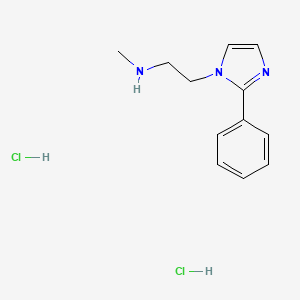 molecular formula C12H17Cl2N3 B1388286 n-Methyl-2-(2-phenyl-1h-imidazol-1-yl)ethanamine dihydrochloride CAS No. 1059626-13-9