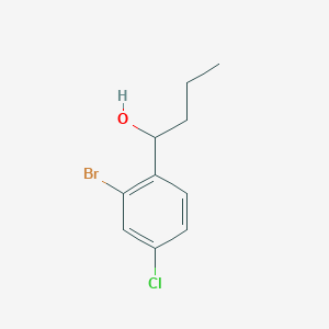 molecular formula C10H12BrClO B13882870 1-(2-Bromo-4-chlorophenyl)butan-1-ol 