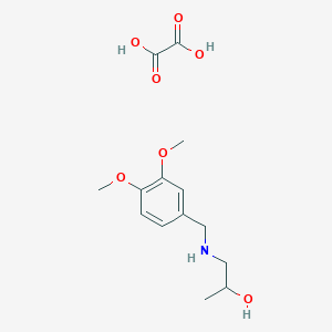 molecular formula C14H21NO7 B1388293 1-(3,4-Dimethoxy-benzylamino)-propan-2-ol oxalate CAS No. 1185298-27-4