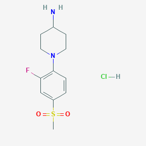 N-[2-Fluoro-4-(methylsulfonyl)phenyl]-piperidin-4-amine hydrochloride