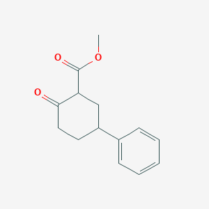 molecular formula C14H16O3 B13882966 Methyl 2-oxo-5-phenylcyclohexane-1-carboxylate 