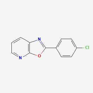 molecular formula C12H7ClN2O B13883019 2-(4-Chlorophenyl)-oxazolo[5,4-b]pyridine 