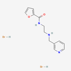 molecular formula C13H16BrN3O2 B1388303 Furan-2-carboxylic acid {2-[(pyridin-3-ylmethyl)-amino]-ethyl}-amide dihydrobromide CAS No. 1185294-01-2