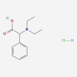 molecular formula C12H18ClNO2 B1388304 Diethylamino-phenyl-acetic acid hydrochloride CAS No. 1097635-16-9