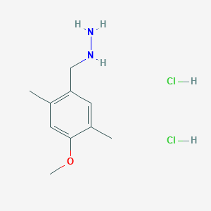 (4-Methoxy-2,5-dimethylbenzyl)hydrazine dihydrochloride