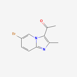 molecular formula C10H9BrN2O B13883070 1-(6-Bromo-2-methylimidazo[1,2-a]pyridin-3-yl)ethanone 