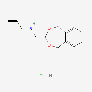 molecular formula C13H18ClNO2 B1388310 Allyl-(5,9-dihydro-6,8-dioxa-benzocyclo-hepten-7-ylmethyl)-amine hydrochloride CAS No. 1185303-11-0