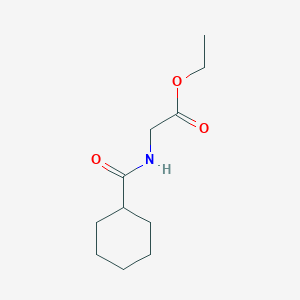 molecular formula C11H19NO3 B13883106 Ethyl 2-(cyclohexanecarbonylamino)acetate CAS No. 7473-89-4