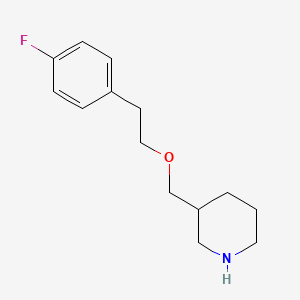 3-{[(4-Fluorophenethyl)oxy]methyl}piperidine