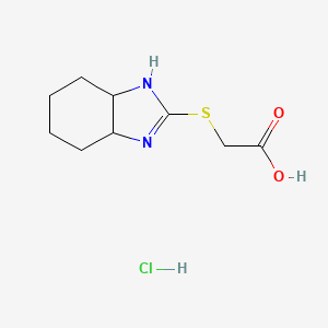 (3a,4,5,6,7,7a-Hexahydro-1H-benzoimidazol-2-ylsulfanyl)-acetic acid hydrochloride