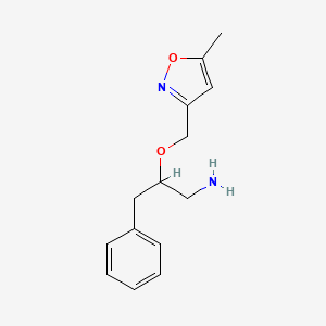 2-[(5-Methyl-3-isoxazolyl)methoxy]-3-phenyl-1-propanamine