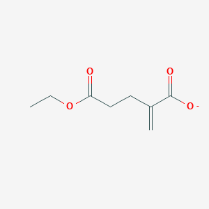 molecular formula C8H11O4- B13883168 5-Ethoxy-2-methylidene-5-oxopentanoate CAS No. 67706-37-0