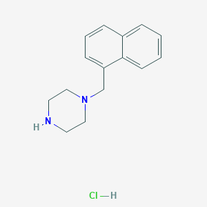 molecular formula C15H19ClN2 B1388318 1-Naphthalen-1-ylmethyl-piperazinehydrochloride CAS No. 1071547-50-6