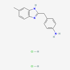 4-(5-Methyl-1H-benzoimidazol-2-ylmethyl)-phenylamine dihydrochloride
