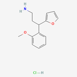 3-Furan-2-yl-3-(2-methoxy-phenyl)-propylamine hydrochloride