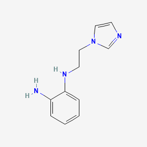 molecular formula C11H14N4 B13883234 N-[2-(1H-imidazol-1-yl)ethyl]-1,2-benzenediamine 