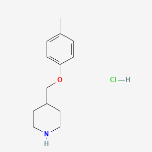 molecular formula C13H20ClNO B1388326 4-[(4-Methylphenoxy)methyl]piperidine hydrochloride CAS No. 1185303-70-1