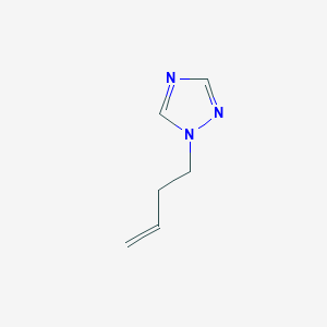 molecular formula C6H9N3 B138833 1-(But-3-en-1-yl)-1H-1,2,4-triazole CAS No. 138825-18-0