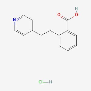 molecular formula C14H14ClNO2 B1388333 2-(2-Pyridin-4-ylethyl)benzoic acid hydrochloride CAS No. 1185535-91-4