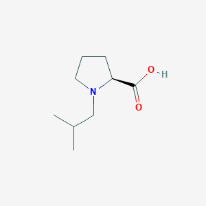 molecular formula C9H17NO2 B1388340 1-Isobutyl-L-proline CAS No. 1044637-62-8