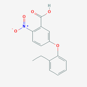 molecular formula C15H13NO5 B13883401 5-(2-Ethylphenoxy)-2-nitrobenzoic acid 