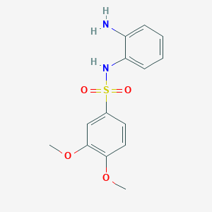 molecular formula C14H16N2O4S B13883439 n-(2-Aminophenyl)-3,4-dimethoxybenzenesulfonamide 