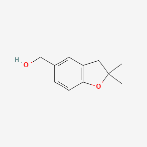 molecular formula C11H14O2 B1388347 (2,2-Dimethyl-2,3-dihydro-benzofuran-5-yl)-methanol CAS No. 38002-93-6