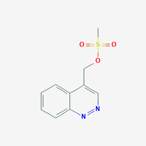 molecular formula C10H10N2O3S B13883496 Cinnolin-4-ylmethyl methanesulfonate 