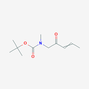 molecular formula C11H19NO3 B13883527 tert-butyl N-methyl-N-(2-oxopent-3-enyl)carbamate 