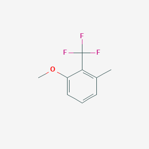 molecular formula C9H9F3O B13883538 3-Methyl-2-(trifluoromethyl)anisole 