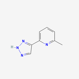 molecular formula C8H8N4 B13883540 2-methyl-6-(1H-1,2,3-triazol-5-yl)pyridine 