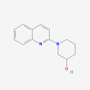 molecular formula C14H16N2O B13883596 1-Quinolin-2-ylpiperidin-3-ol 