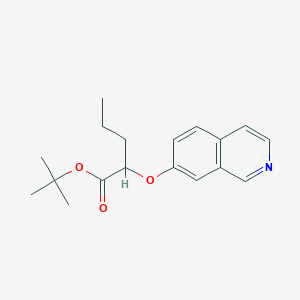 molecular formula C18H23NO3 B13883605 tert-Butyl 2-[(isoquinolin-7-yl)oxy]pentanoate CAS No. 405271-98-9
