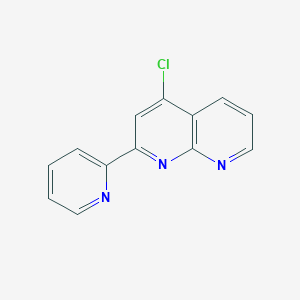 molecular formula C13H8ClN3 B13883614 4-Chloro-2-pyridin-2-yl-1,8-naphthyridine 
