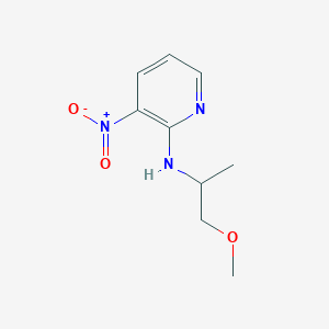 molecular formula C9H13N3O3 B1388367 N-(2-Methoxy-1-methylethyl)-3-nitropyridin-2-amine CAS No. 1036536-92-1