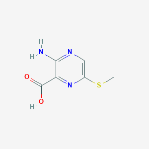 molecular formula C6H7N3O2S B13883680 3-Amino-6-methylsulfanylpyrazine-2-carboxylic acid 
