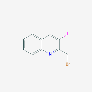 molecular formula C10H7BrIN B13883709 2-(Bromomethyl)-3-iodoquinoline 