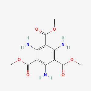molecular formula C12H15N3O6 B13883712 Trimethyl 2,4,6-triaminobenzene-1,3,5-tricarboxylate 