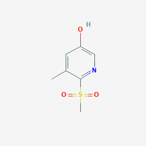molecular formula C7H9NO3S B13883747 5-Methyl-6-methylsulfonylpyridin-3-ol 