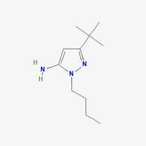 molecular formula C11H21N3 B13883766 3-Tert-butyl-1-butyl-1h-pyrazol-5-amine 