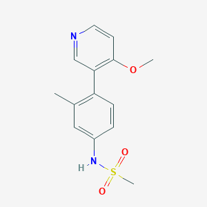 molecular formula C14H16N2O3S B13883776 N-(4-(4-methoxypyridin-3-yl)-3-methylphenyl)methanesulfonamide 