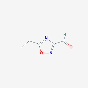 molecular formula C5H6N2O2 B13883785 5-Ethyl-1,2,4-oxadiazole-3-carbaldehyde 