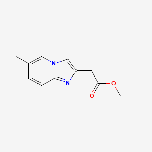 molecular formula C12H14N2O2 B13883786 Ethyl (6-methylimidazo[1,2-a]pyridin-2-yl)-acetate CAS No. 59127-99-0
