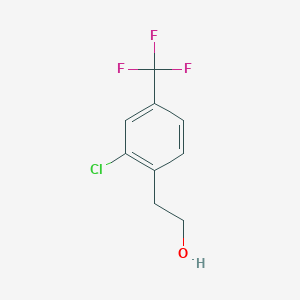 molecular formula C9H8ClF3O B13883803 2-[2-Chloro-4-(trifluoromethyl)phenyl]ethanol 