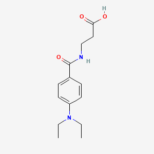 3-{[4-(Diethylamino)benzoyl]amino}propanoic acid