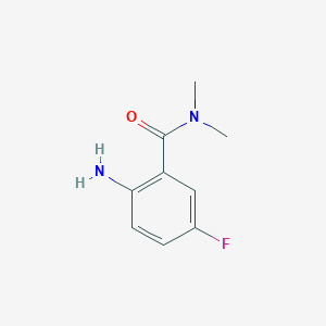 molecular formula C9H11FN2O B1388383 2-Amino-5-fluoro-N,N-dimethylbenzamide CAS No. 1094352-35-8