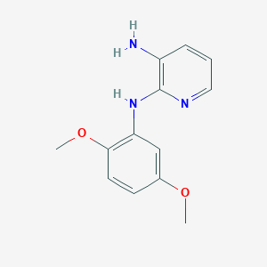 molecular formula C13H15N3O2 B13883830 2-N-(2,5-dimethoxyphenyl)pyridine-2,3-diamine 