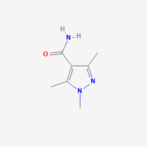 molecular formula C7H11N3O B1388386 1,3,5-Trimethyl-1H-pyrazole-4-carboxamide CAS No. 861586-14-3