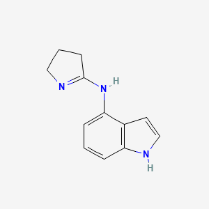 molecular formula C12H13N3 B13883861 N-(3,4-dihydro-2H-pyrrol-5-yl)-1H-indol-4-amine 